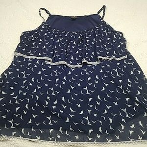 TORRID bird print cami size 4
